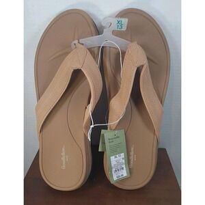 Goodfellow & Co Mens Ian Comfort Flip Flop‎ Thong Sandals Tan Size XL 13